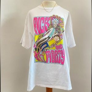 Rick and Morty Psychedelic Graphic Tee